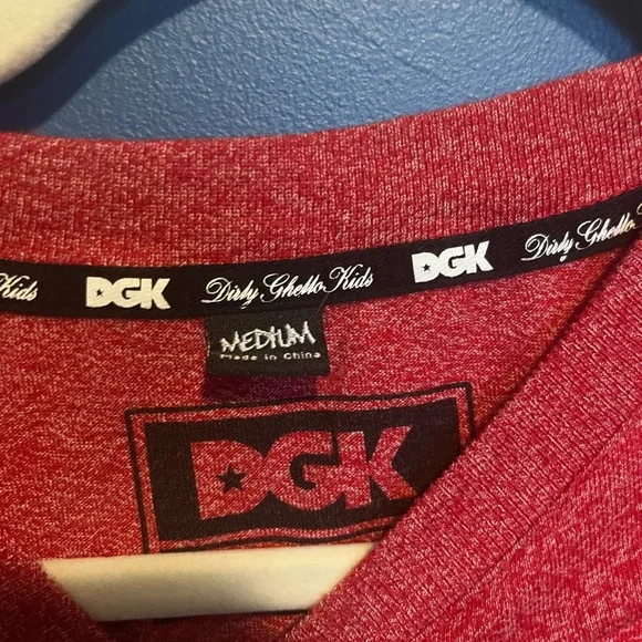 Vintage DGK Red Men's T-Shirt - Picture 2 of 3